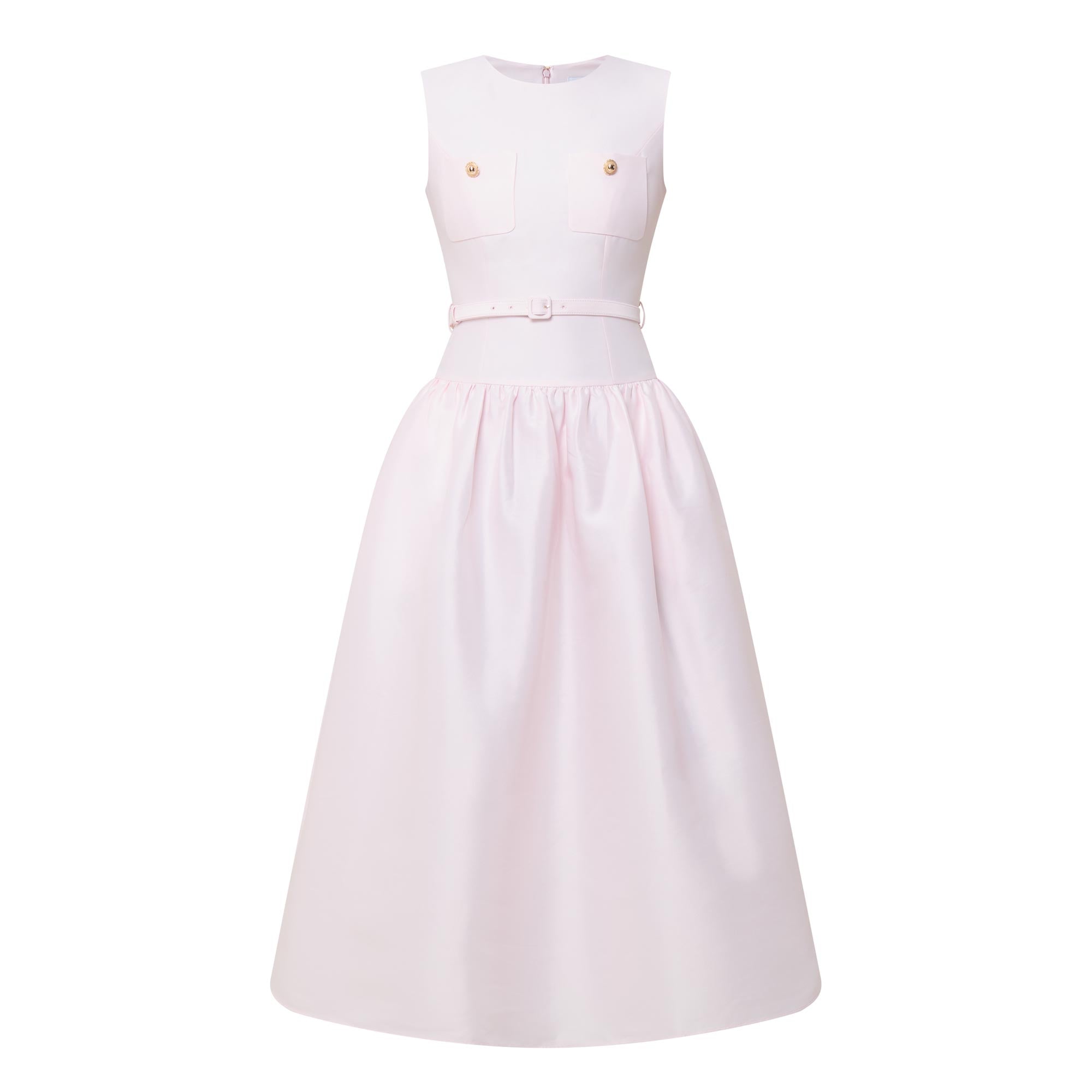 SELF-PORTRAIT Taffeta Flared Dress