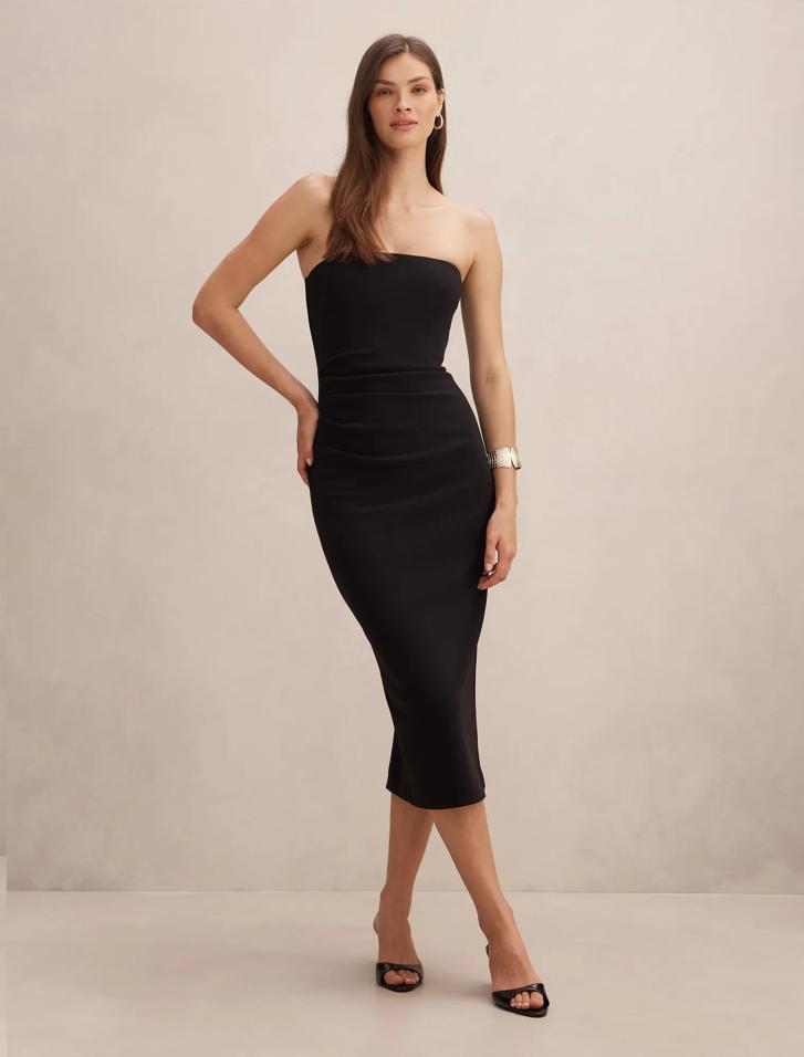 Black Bodycon Dress - Betty Strapless - Size 4 to 16