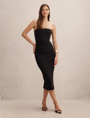 Black Bodycon Dress - Betty Strapless - Size 4 to 16