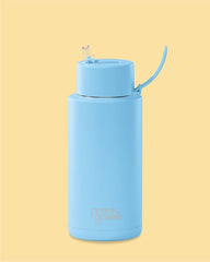 Frank Green 68oz Ceramic Reusable Bottle with Straw Lid - Cloud White