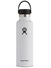 21oz Standard Mouth with Flex Cap White Bottle