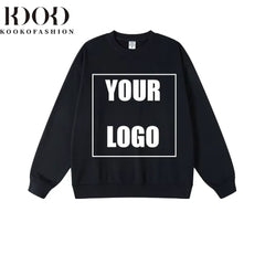 Customize Your Own Design with Printed embroidery Hoodie for Men and Women DIY Your Favorite Photo Logo Sweatshirt Unisex Hoodie