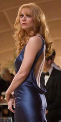 Pepper Potts Blue Dress in Iron Man 1