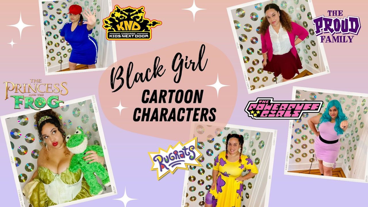 Black Girl Cartoon Character Halloween Costumes