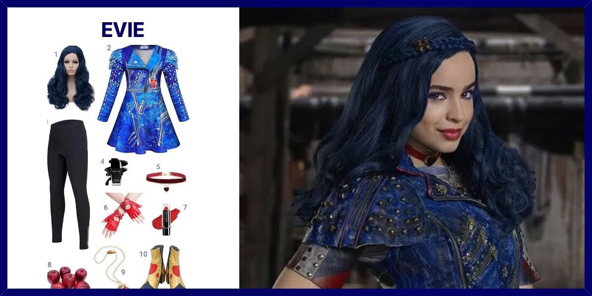 Evie's Blue Dress From High-standard Descendants / Choose Your Choice Favourite Look For Evie. Disney Evie