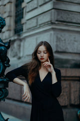 Photo Of Woman Wearing Black Dress · Free Stock Photo