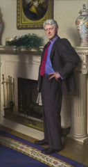 Clinton's Portrait Has Hint Of Lewinsky's Blue Dress, Artist Says