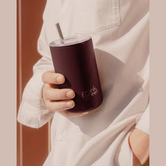 frank green Iced Coffee Cup with Straw - Chocolate