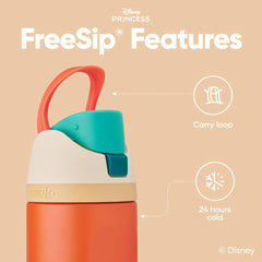Owala Disney Princess FreeSip 不鏽鋼保溫吸管水瓶 24oz Moana