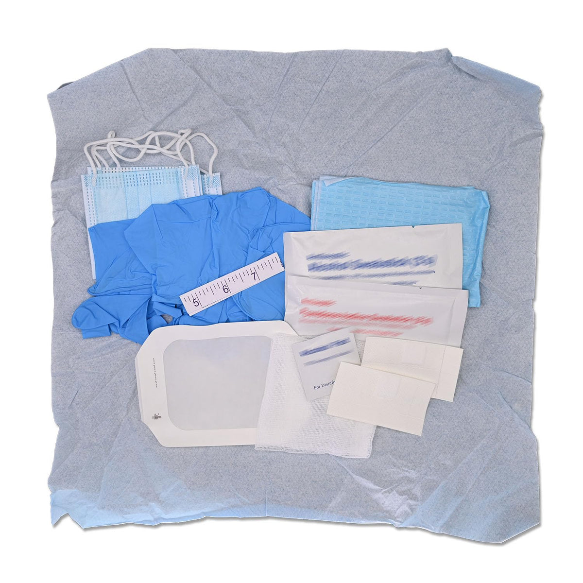 Central Venous Catheter Dressing Change Kit (Pack of 4), for PICC and CVC, Sterilized
