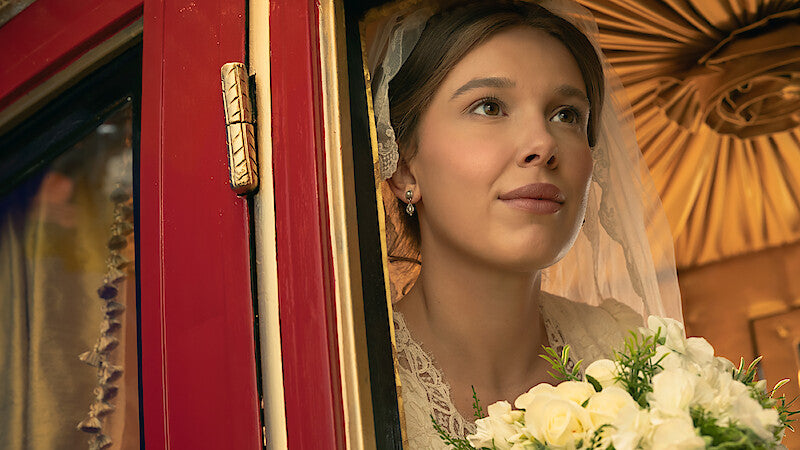 Enola Holmes 3 Wedding Dress and Make Up Guide: Millie Bobby Brown Wardrobe, Wedding Ring Interview