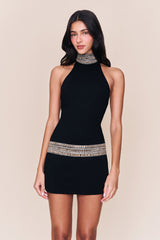 Noire Mini Dress in Black