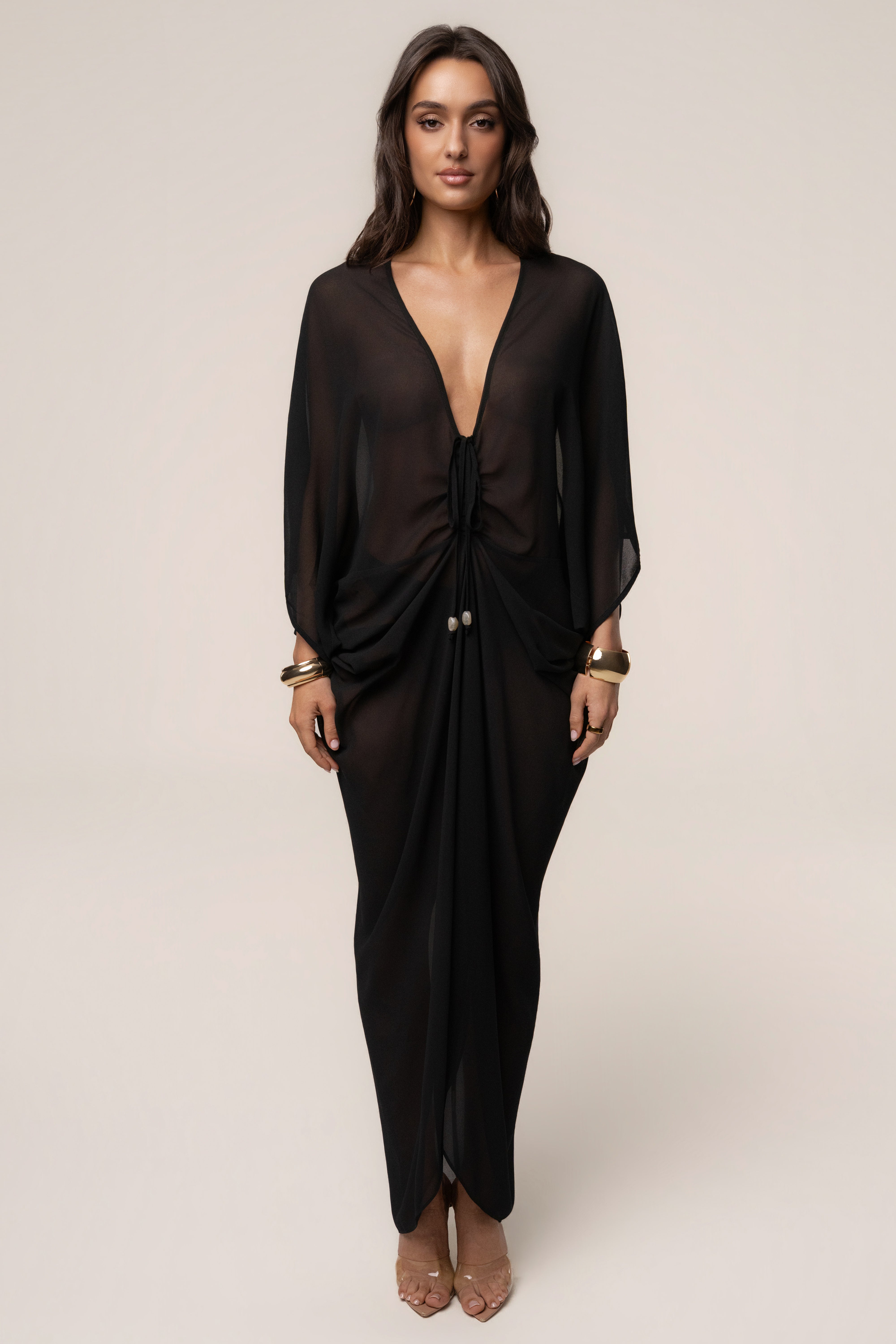 Black Longer Days Cover Up Dress - JLUXLABEL