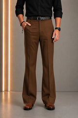 mens boot cut dress pants Classic Bootcut Pant for Men in Bangladesh Gothic Floral Black Wedding adjustable waistband nyla_collection_237681089_position Color:Rust Orange –