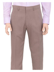 Haggar Sale Pants 40X30 Haggar Regular Fit Taupe Textured Flat Front Comfort Waist Dress Pants