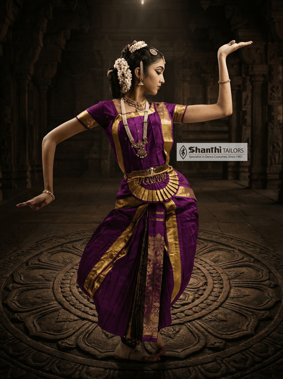 Bharatanatyam Dance Costumes & Dresses | Custom Silk