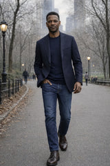 Black Pants Mens Dark Blue Shirt Outfit Black Pants Dark Blue Shirt Outfit Men Men's Fashion