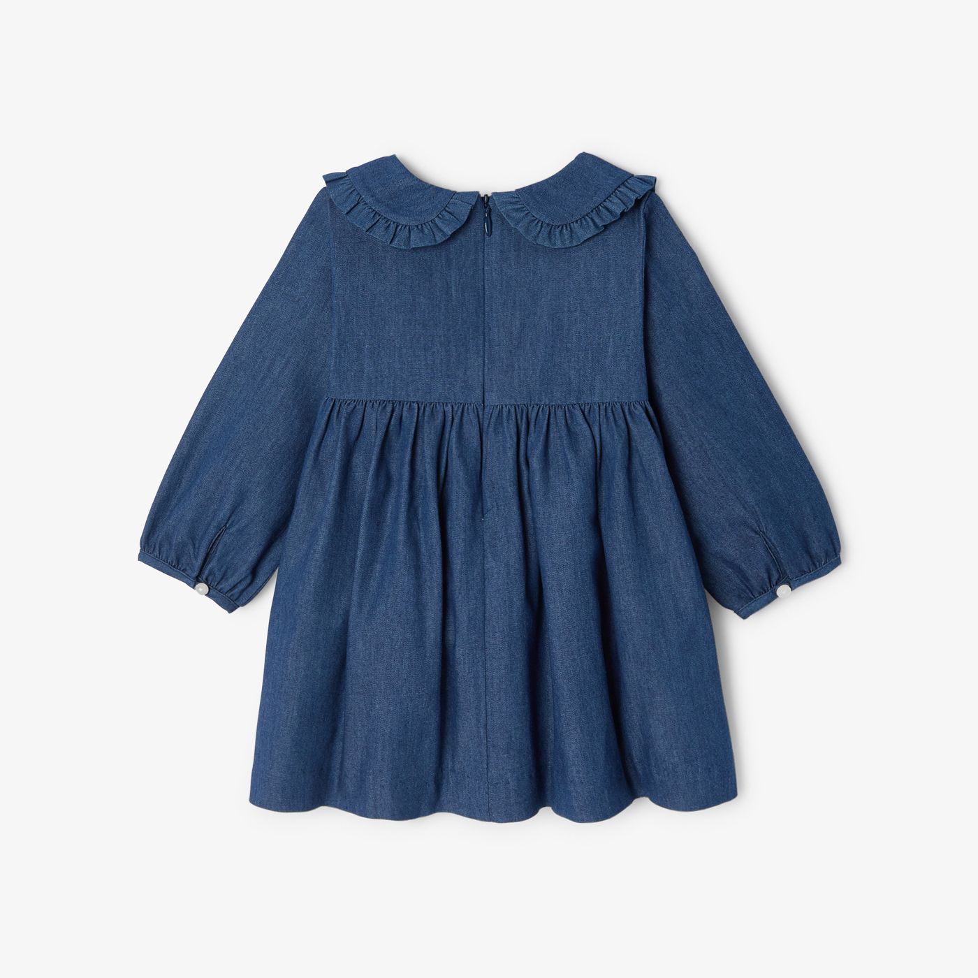 Jacadi - Baby girl dress in lightweight denim - Blue