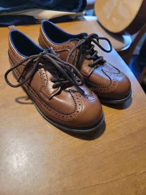 Carter's | Shoes | Carters Brown Dress Shoes With Moccasin Stitching