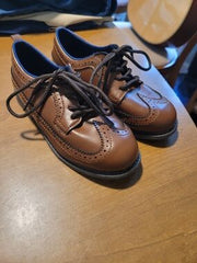 Carter's | Shoes | Carters Brown Dress Shoes With Moccasin Stitching